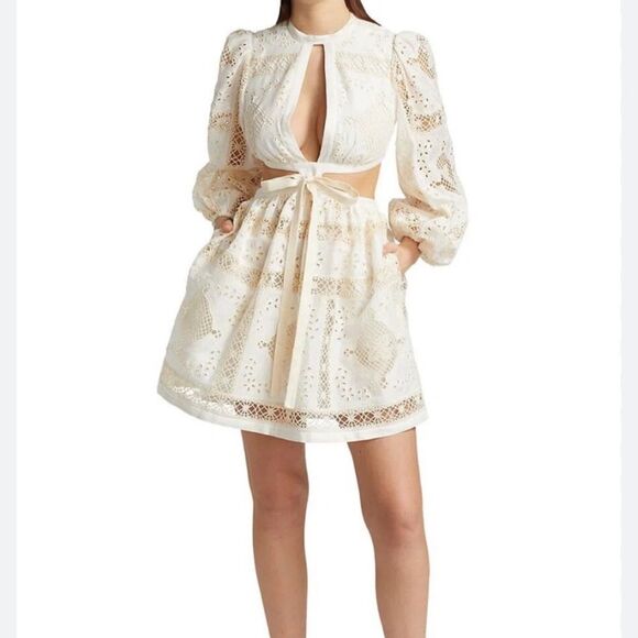 NWOT zimmermann cotton cut out dress - Picture 1 of 10